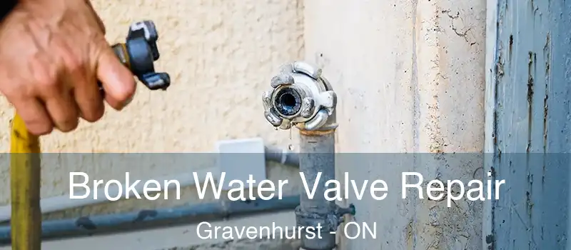  Broken Water Valve Repair Gravenhurst - ON